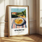 Spaghetti – Hilltop Table Scene, Italian Pasta Poster 