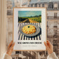 Macaroni And Cheese – Hilltop Café Scene, American Pasta Painting, styled in a charming Paris street view