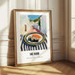 Sushi – White village Street Café Scene, Japanese Food Painting