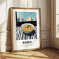 Ramen – Tokyo Skyline Café Scene, Japanese Pasta Wall Decor 