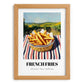 French Fries – Hillside Café View, American Food Still Life, set in oak frame