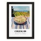 Coleslaw – Hillside Café View, American Food Wall Art, in sleek black frame