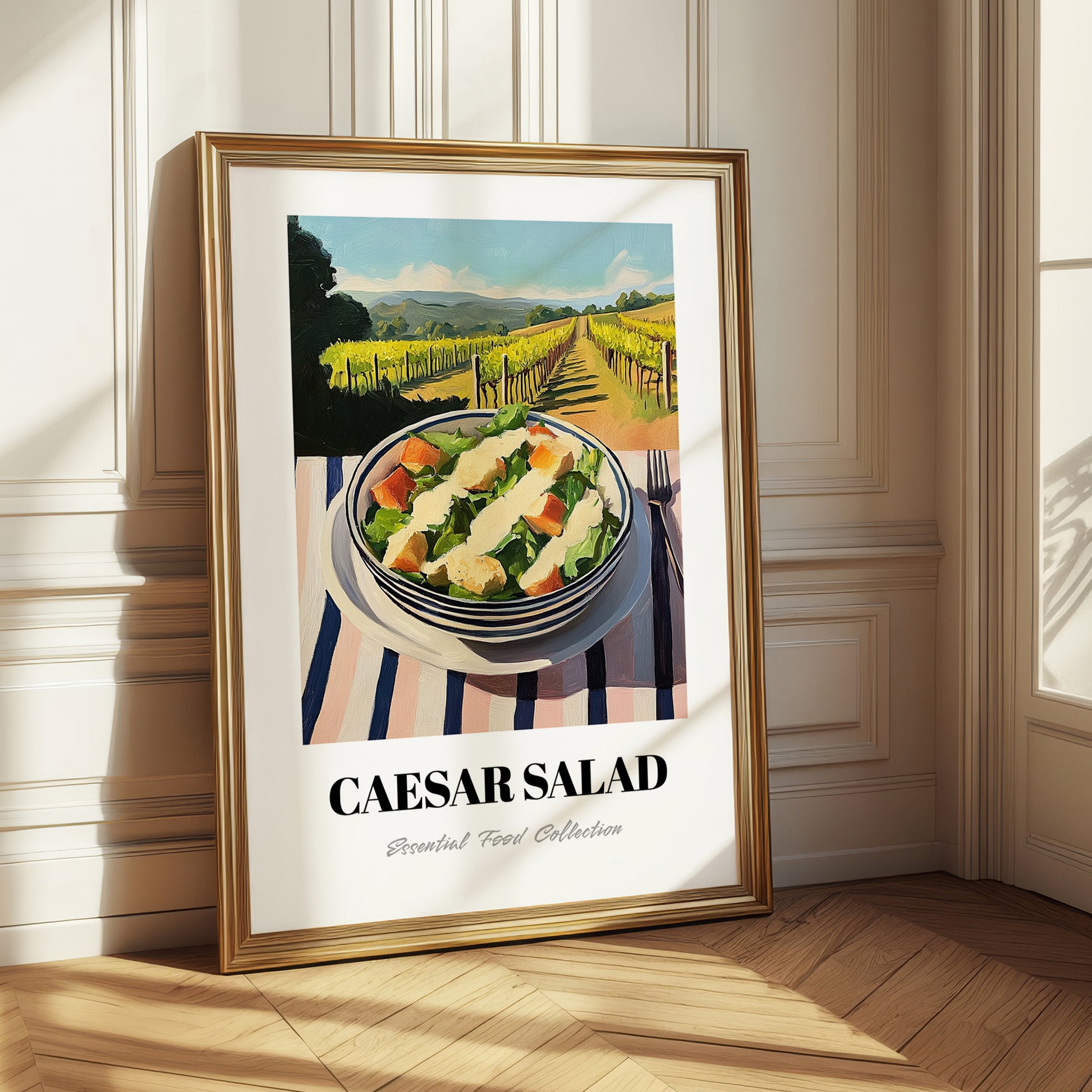 Caesar Salad – Hilltop Café Scene, American Food Art