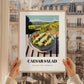 Caesar Salad – Hilltop Café Scene, American Food Art, styled in a charming Paris street view