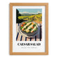 Caesar Salad – Hilltop Café Scene, American Food Art, set in oak frame