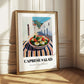Caprese Salad – White village Urban Café Scene, Italian Food Wall Decor