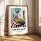 Chicken Soup – White village Urban Café Scene, American Food Painting