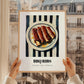 BBQ Ribs – on Striped Tablecloth, American Bbq Still Life, styled in a charming Paris street view
