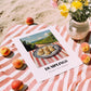 Dumplings – Hilltop Table Scene, Chinese Food Art, unframed on coastal sand