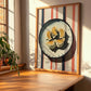Gyoza – on Striped Tablecloth, Japanese Food Wall Art, clean layout with no caption