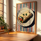 Shawarma – on Striped Tablecloth, Middle Food Print, clean layout with no caption