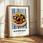 Ratatouille – on Striped Tablecloth, French Food Painting