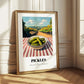 Pickles – Hilltop Table Scene, American Food Illustration