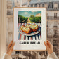 Garlic Bread – Hillside Café View, Italian Food Wall Decor, styled in a charming Paris street view