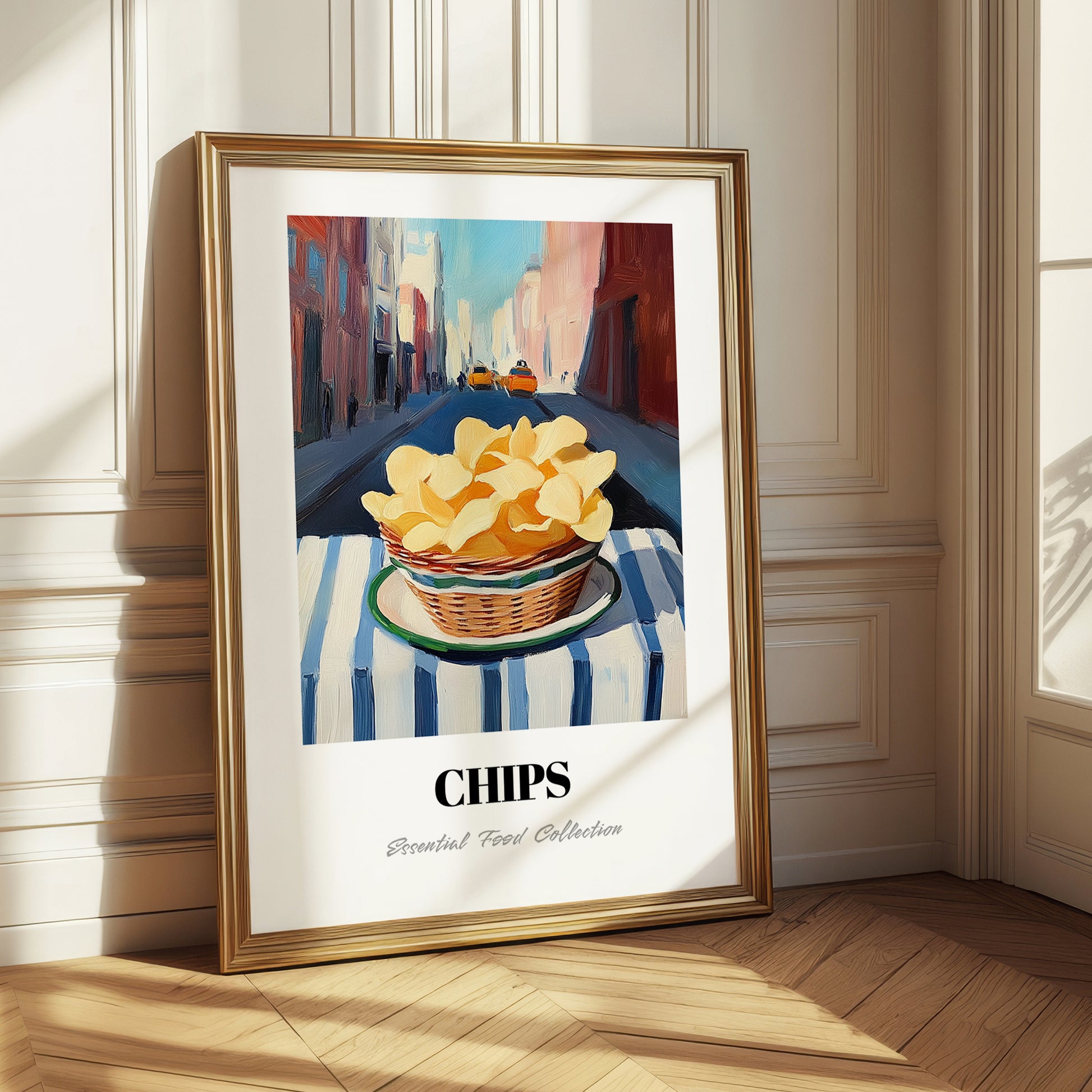 Chips – New York Urban Café Scene, American Food Still Life