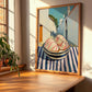 Ice Cream – White village Café on the Corner, American Ice Cream Wall Decor, clean layout with no caption