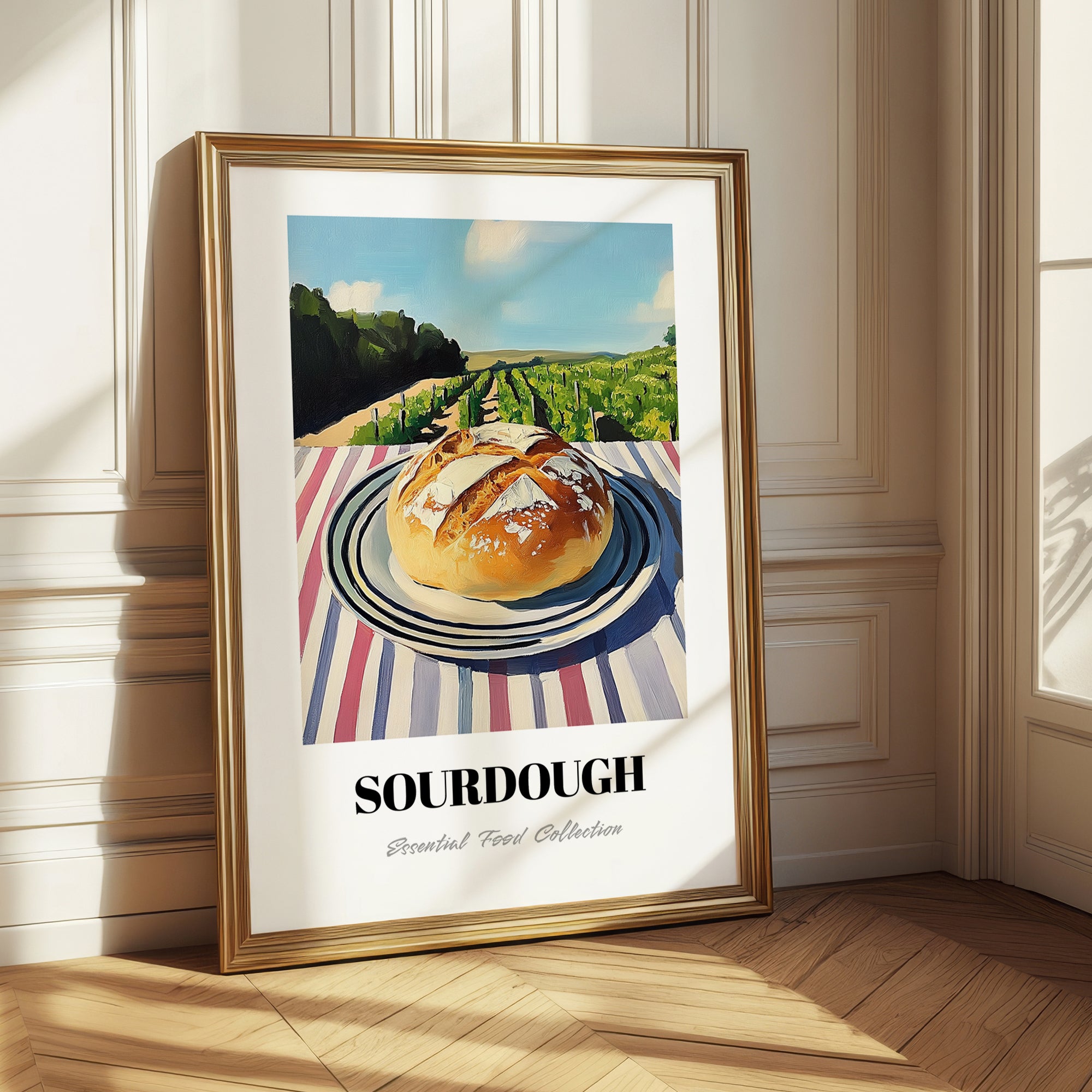 Sourdough – Hillside Café View, American Food Wall Decor