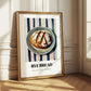 Rye Bread – on Striped Tablecloth, German Food Illustration