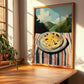 Naan – Hilltop Café Scene, Indian Food Wall Art, clean layout with no caption