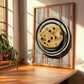 Chapati – on Striped Tablecloth, Indian Food Wall Decor, clean layout with no caption