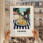 Chapati – Indian village Café on the Corner, Indian Food Painting, styled in a charming Paris street view