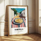 Tortilla – Mexican village Café on the Corner, Mexican Food Painting