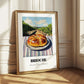 Brioche – Hillside Café View, French Pastry Wall Decor 