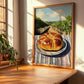 Brioche – Hillside Café View, French Pastry Wall Decor, clean layout with no caption