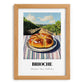 Brioche – Hillside Café View, French Pastry Wall Decor, set in oak frame