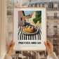 Pretzel Bread – German village Street Café Scene, German Pastry Wall Decor, styled in a charming Paris street view