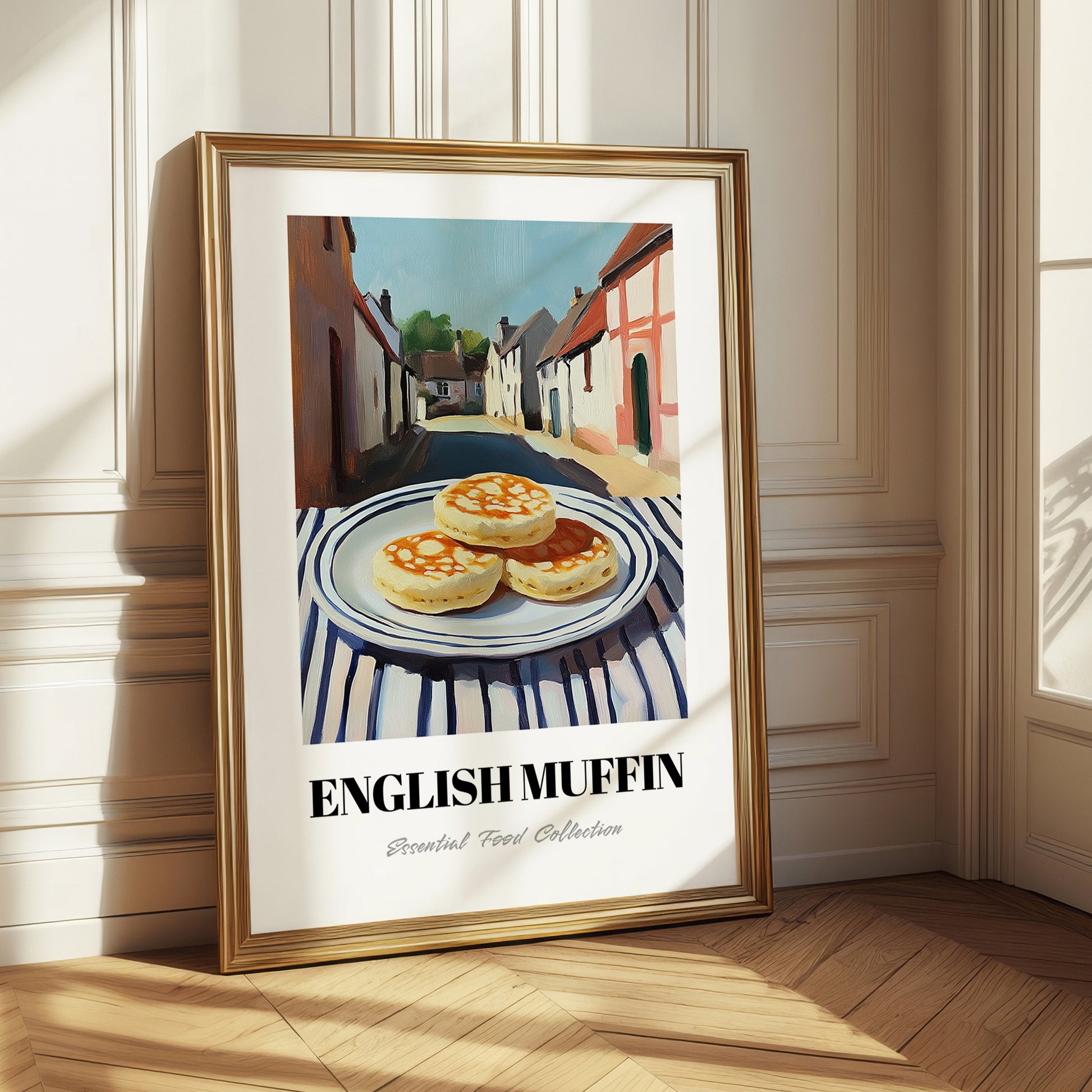 English Muffin – British village Café on the Corner, British Pastry Art 