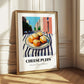 Cheese Puffs – New York Outdoor Café Scene, American Cheese Illustration 