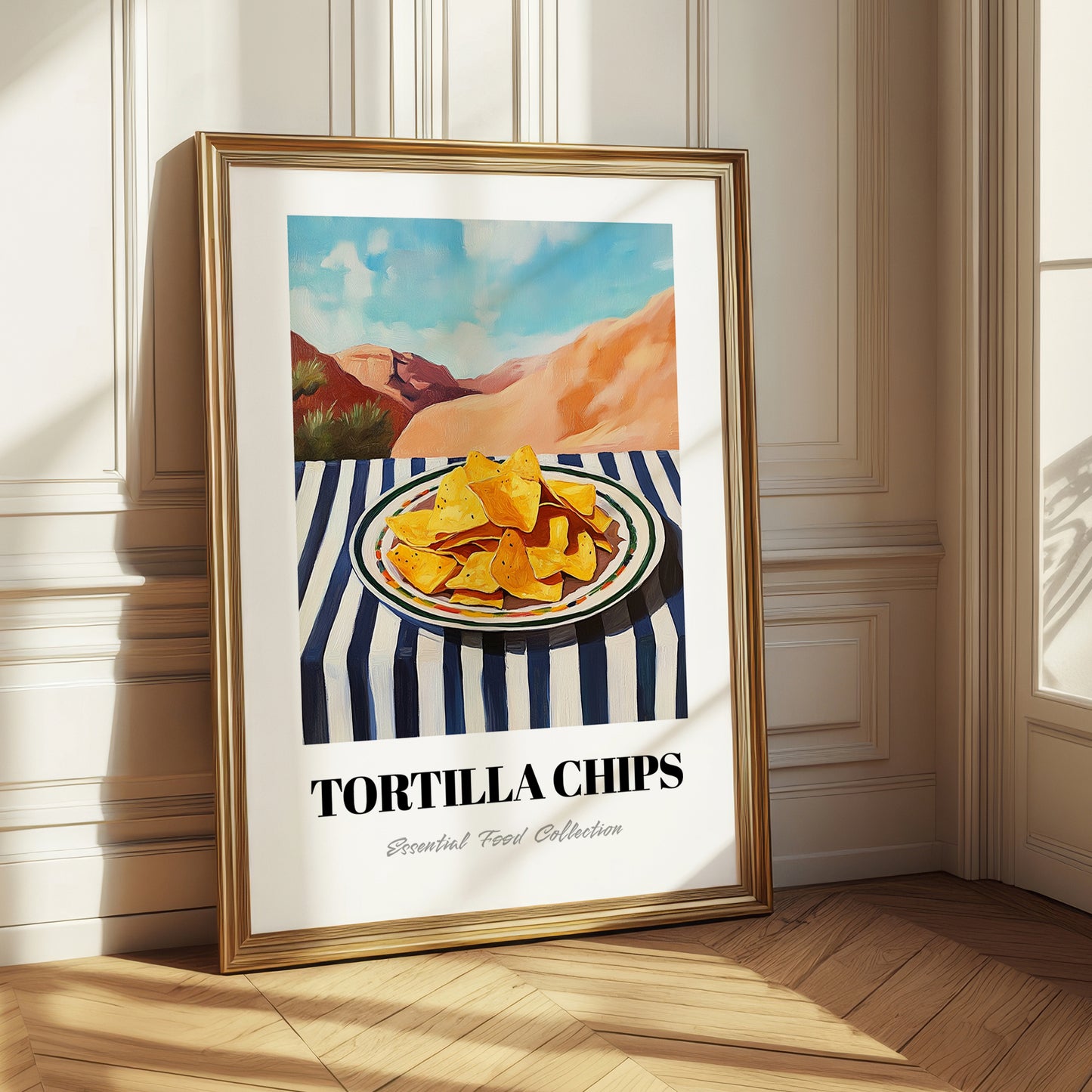 Tortilla Chips – Desert Café Scene, Mexican Food Wall Decor