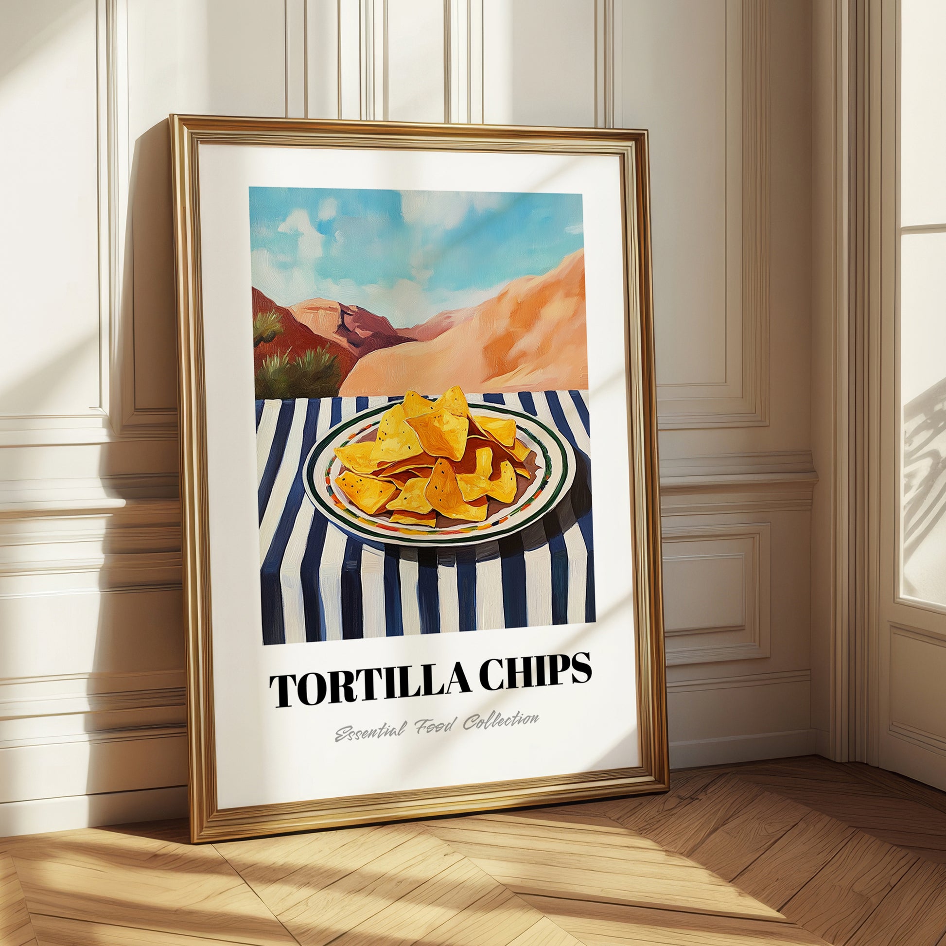 Tortilla Chips – Desert Café Scene, Mexican Food Wall Decor