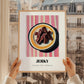 Jerky – on Striped Tablecloth, American Food Wall Decor, styled in a charming Paris street view