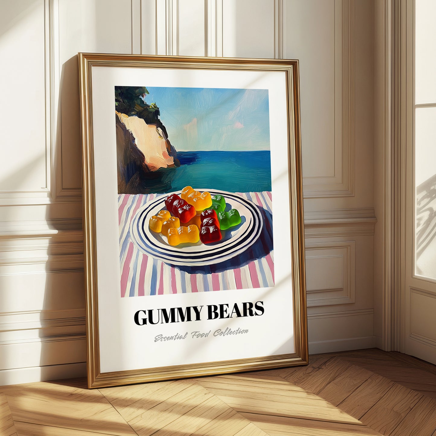 Gummy Bears – Coastal Café Moment, German Dessert Wall Decor 