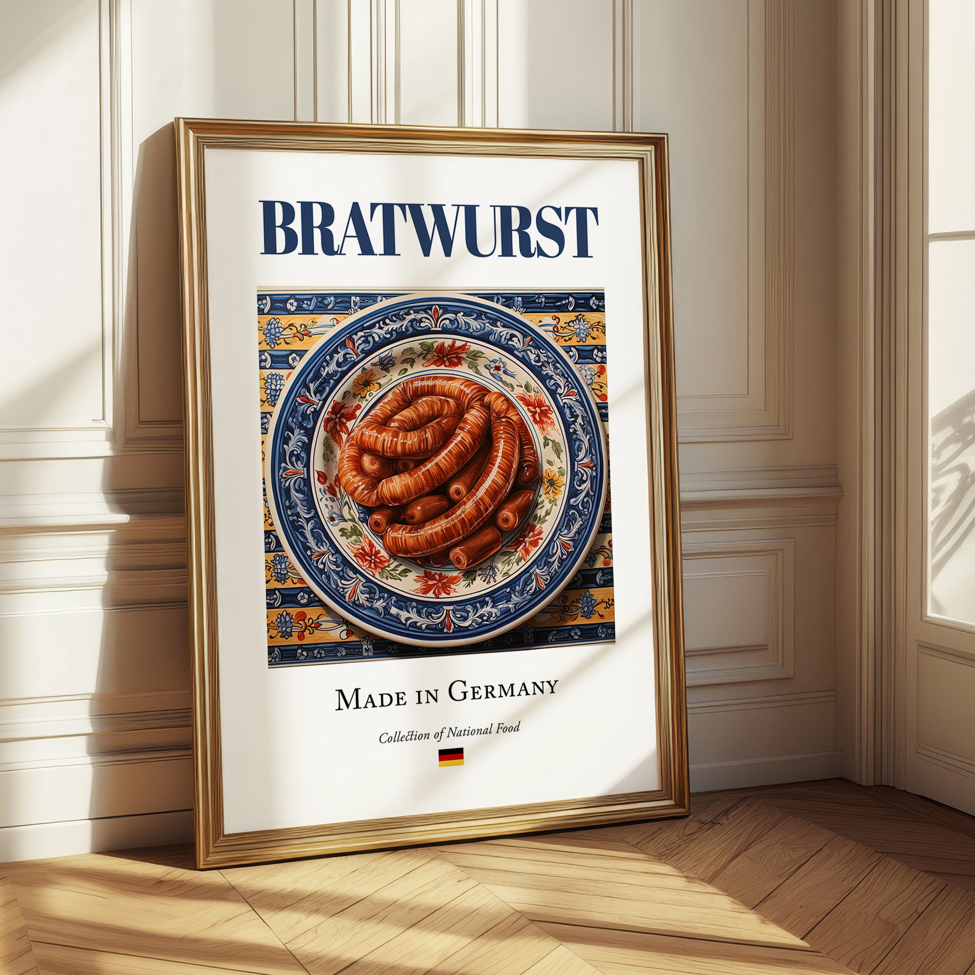 Bratwurst – German Meat Dish, Café Wall Decor