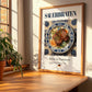 Sauerbraten – German Stew Dish, Tavern Poster, no-text version framed in wood