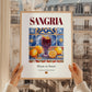 Sangria – Spanish Beverage Drink, Rooftop Terrace Poster, styled in a charming Paris street view