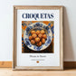 Croquetas – Spanish Snack Dish, Brasserie Wall Art, in wooden frame leaning on the floor