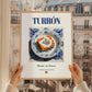 Turrón – Spanish Dessert Dish, Fine Dining Restaurant Art, styled in a charming Paris street view