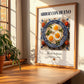 Arroz con huevo – Spanish Rice Dish, Restaurant Poster, no-text version framed in wood