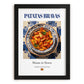 Patatas bravas – Spanish Snack Dish, Tavern Poster, in sleek black frame