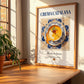 Crema Catalana – Spanish Dessert Dish, Restaurant Poster, no-text version framed in wood
