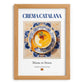 Crema Catalana – Spanish Dessert Dish, Restaurant Poster, set in oak frame