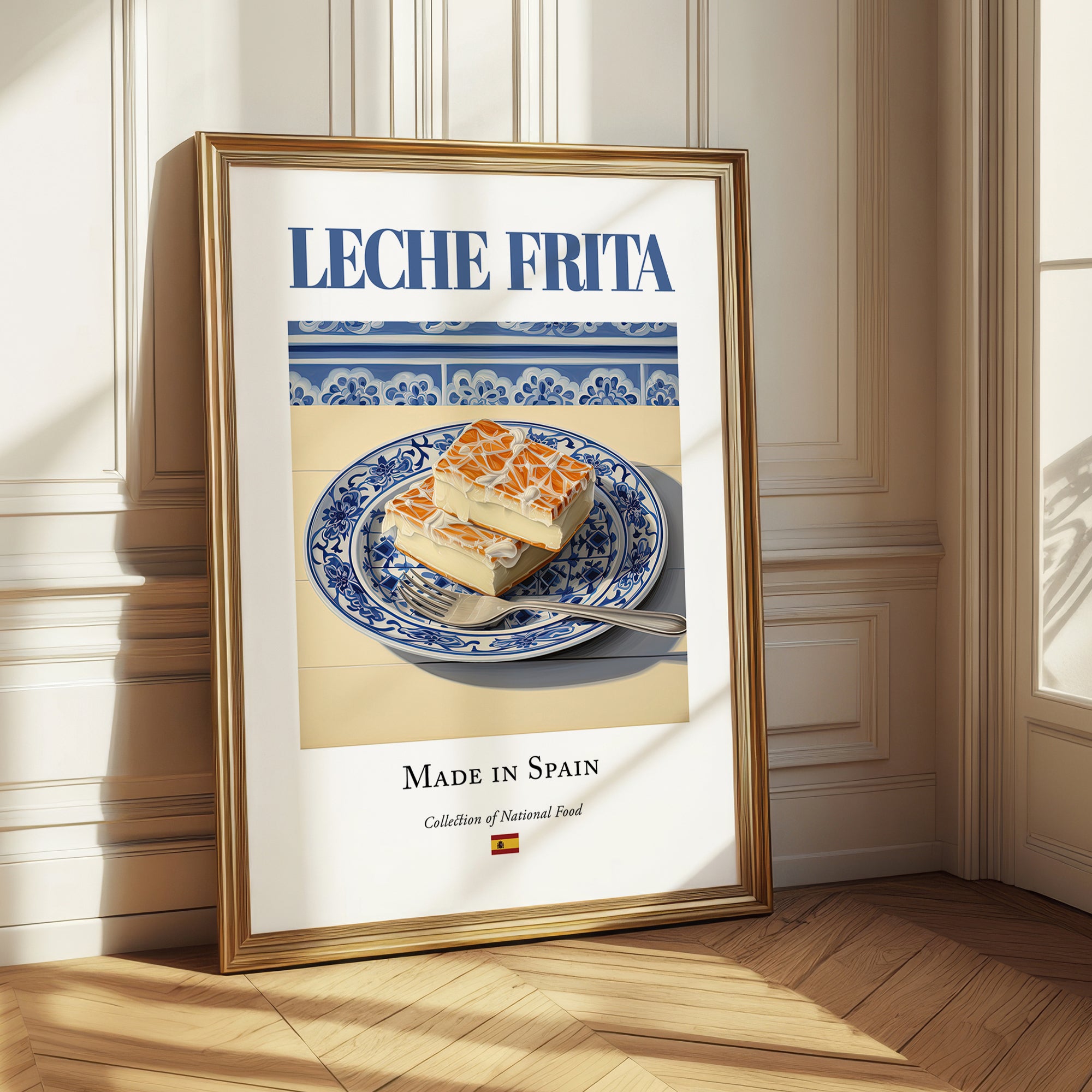 Leche frita – Spanish Dessert Dish, Farmhouse Kitchen Art