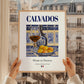 Calvados – French Spirit Drink, Beach Bar Art, styled in a charming Paris street view
