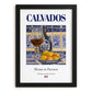 Calvados – French Spirit Drink, Beach Bar Art, in sleek black frame