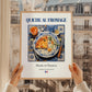Quiche au fromage – French Dish, Bistro Painting, styled in a charming Paris street view