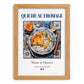 Quiche au fromage – French Dish, Bistro Painting, set in oak frame